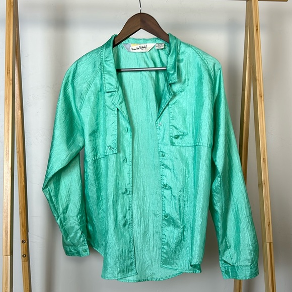Diane Von Furstenberg Tops - Diane Von Furstenberg shimmer vintage button up